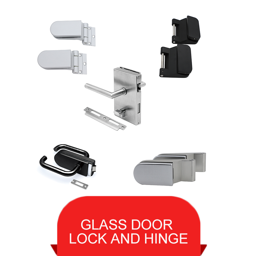 glass door lock fechadura de porta de vidro