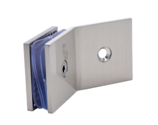 Dobradiças de porta de chuveiro com placa traseira deslocada de latão sólido de 135 graus para montagem em parede SC303