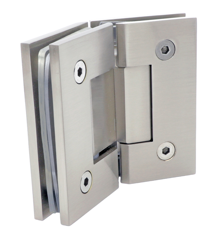 Dobradiça de porta de chuveiro de aço inoxidável sem moldura premium de latão sólido 135 SH305