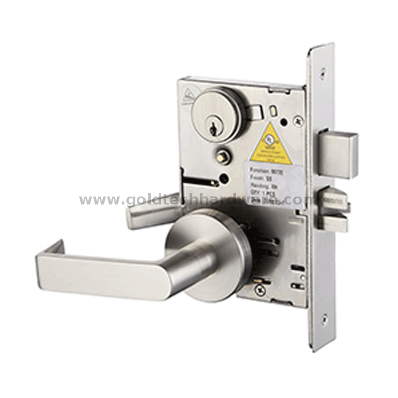 American ANSI/BHMA A156.13 UL listado Mortise Lockset B313-B Dormitório Mortise Lock com alavanca de fechadura cilindro de acabamento e polegar