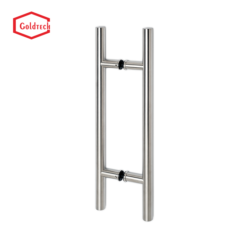 Puxador de porta de vidro para chuveiro de escritório de hotel em aço inoxidável de alta qualidade 304