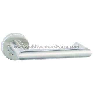 Maçaneta da porta com alavanca de tubo de aço inoxidável