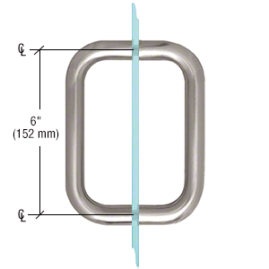 Puxadores de porta de vidro tubular de aço inoxidável para chuveiro para venda