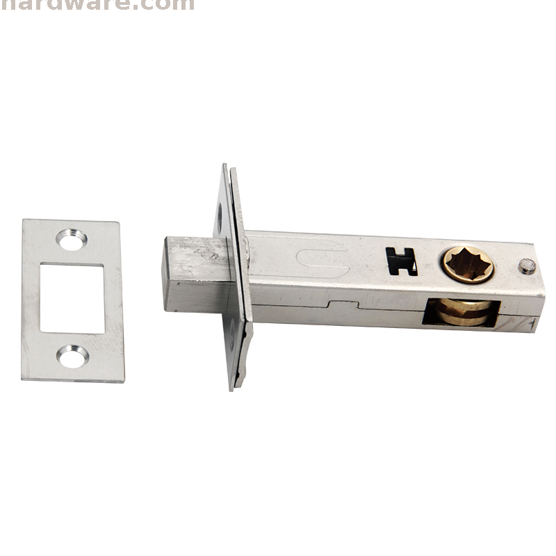 Trava de fechadura tubular B304 com recuo de 90 graus e 45 mm com parafuso de latão