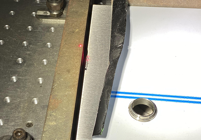 Impressão de logotipo a laser