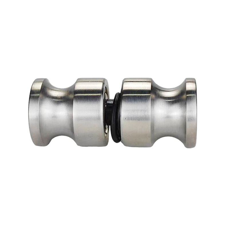Maçaneta de porta de vidro para banheiro de aço inoxidável SK011