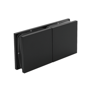 Braçadeira de chuveiro de placa traseira deslocada de montagem em parede de latão sólido de 180 graus / braçadeira de vidro SC504-MB