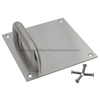 Puxador de aço inoxidável 115mm e placa de empurrar 160x160x2.0mm canto quadrado 160x160 placa de fixação visível E100V-E4