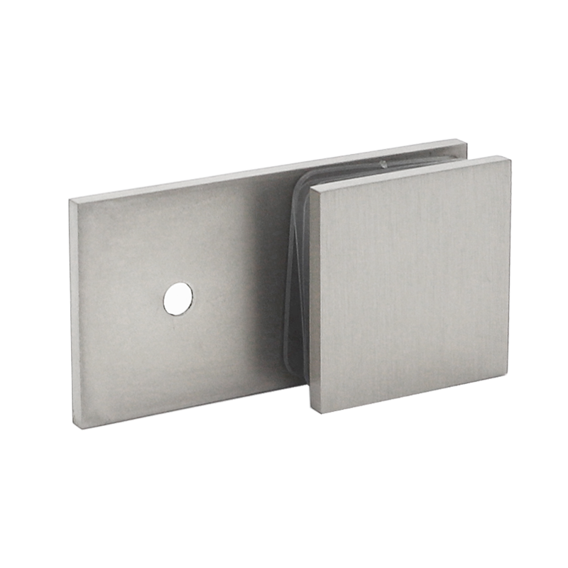 Braçadeira de chuveiro de placa traseira deslocada de montagem em parede de latão sólido de 180 graus / braçadeira de vidro SC503