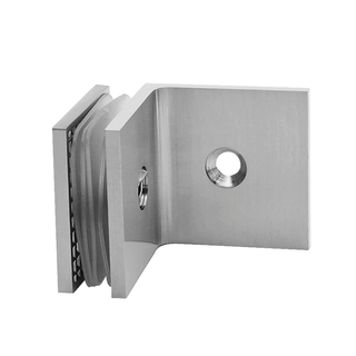  Braçadeira de chuveiro de placa traseira deslocada de montagem em parede de 90 graus de latão sólido / braçadeira de vidro SC502