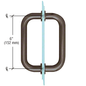 Puxadores de porta de vidro de chuveiro de aço inoxidável tipo tubo circular para porta de vidro